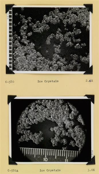 (SCIENCE) Group of 3 binders with 395 photographs depicting magnfications of various compounds and/or organic matter shot at the Struth